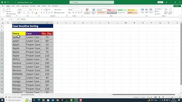 Case Sensitive Sorting