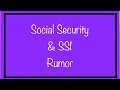 Social Security & SSI Rumor - $1,400 Stimulus Check