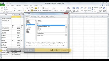 Formatting numbers and dates in Excel