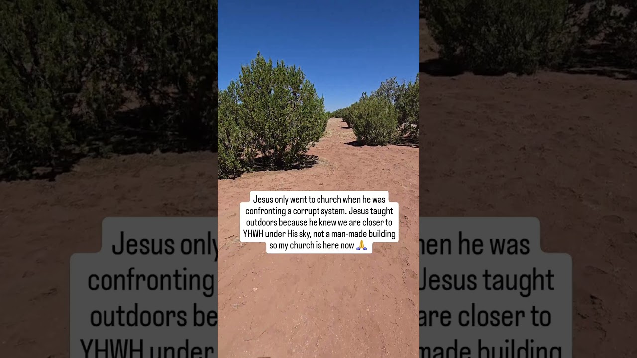 The quiet of nature is closer to YHWH than the noise of a bunch of people in a man made building.