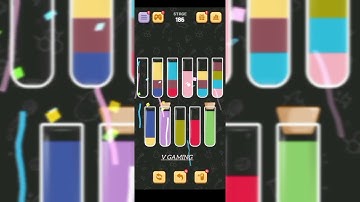 Water sort Quest level 186 full video 