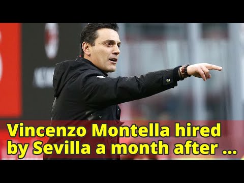 Vincenzo Montella hired by Sevilla a month after being fired by AC Milan