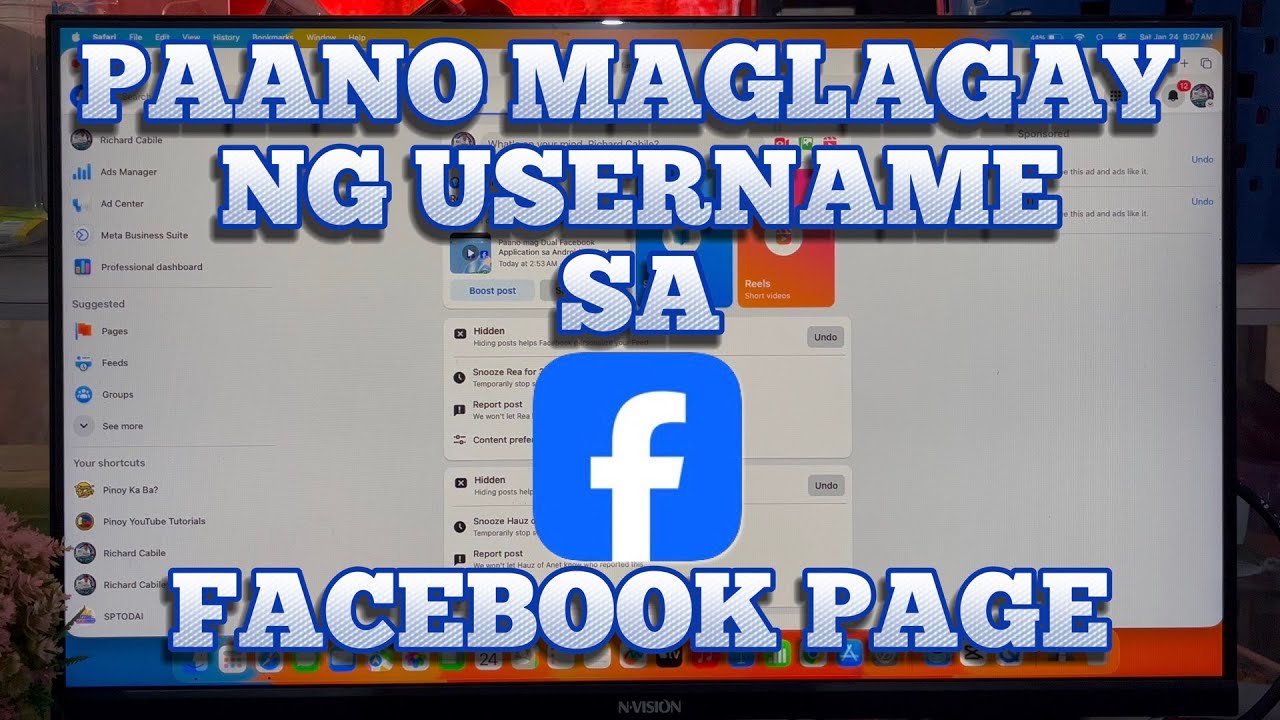 Paano Maglagay ng Username sa Facebook Page