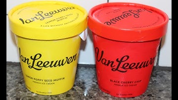 Van Leeuwen Ice Cream: Lemon Poppy Seed Muffin & Black Cherry Chip Review