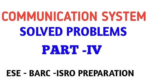ANALOG COMMUNICATION  Solved Problems AND SOLUTIONS || tutorial