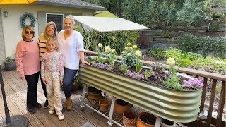 Making Gardening Easier!  Installing a Raised Rolling Garden Bed for My Grandma's Birthday! 🥳