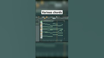Various chords in Fl studio 21 #flstudio21 #shorts #chords