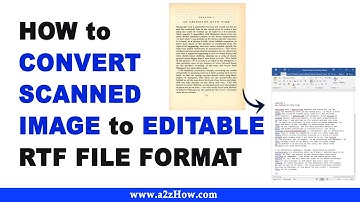 How to Convert Scanned Image to RTF File Format