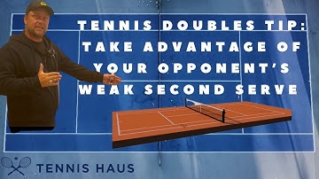 Tennis Doubles Tip: Take advantage of your opponent’s weak second serve