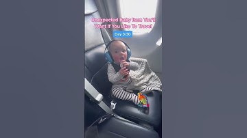 Baby Uses Earmuffs On Plane #familytravel #baby
