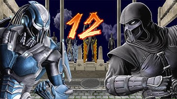 Mortal Kombat (2011) Cyber Sub-Zero Vs Noob Saibot Round 12