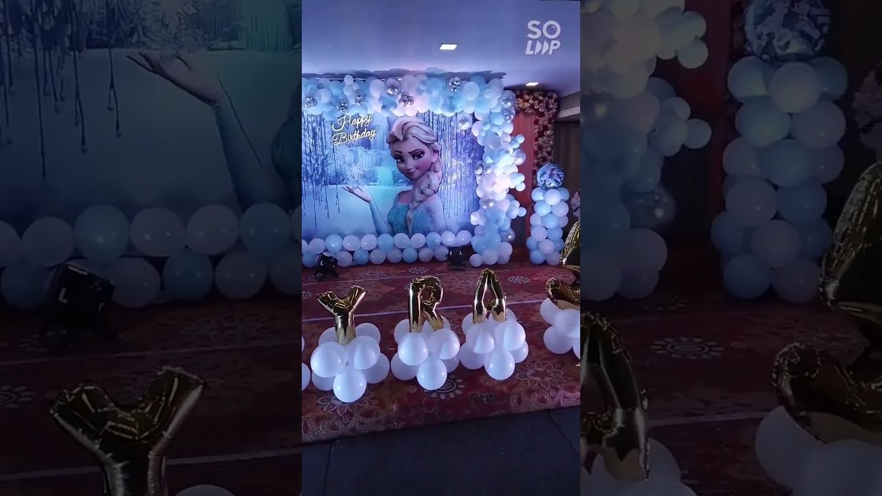Frozen Theme Birthday Party Decoration
