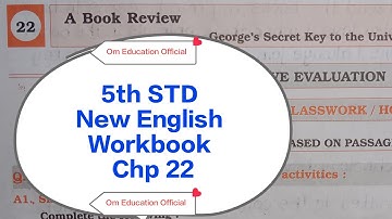 5th STD English Workbook Chp 22 A Book Review @OmEducationOfficial