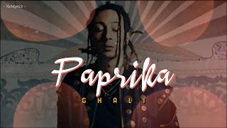 Ghali - Paprika Lyricstesto