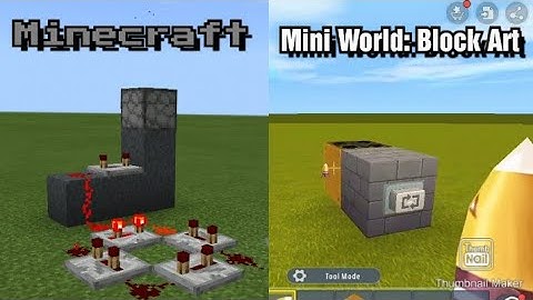 Minecraft vs Mini World: Block Art | Launcher Edition (Easy)
