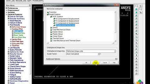 Thermal Expansion to Close a Gap - ANSYS