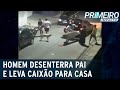 Homem é preso após desenterrar corpo do pai e levar caixão para casa | Primeiro Impacto (25/03/21)