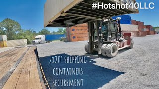 #Hotshot40LLC #ShippingContainers  How I load and unload 2x20’ shipping containers.