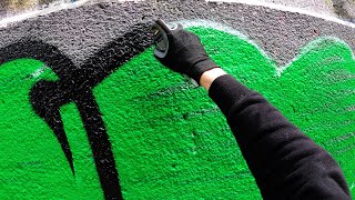 Graffiti - Tesh | Throw Up Bombing FAT CAP | GoPro [4K] screenshot 2