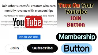 Join button or Membership allows you to earn monthly fees subscription from the audience.