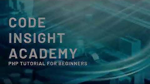 3 Hello World - Php Tutorial for Beginners