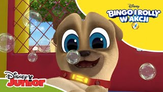 🧼 Bańkowe szaleństwo | Bingo i Rolly w akcji | Disney Junior Polska