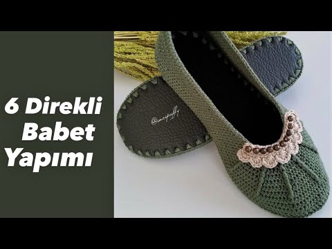 Easy Crochet Knitting Örgü Babet Patik (English subtitle)💫