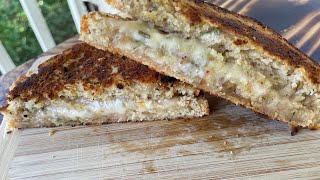 BEER BREAD GRILLED CHEESE SANDWICH!!! by New England Fire Cookin 173 views 7 months ago 8 minutes, 16 seconds