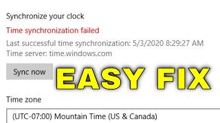How to Fix Time Synchronization Failed in Windows 10 - Quick Fix