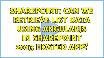 Sharepoint: Can we retrieve list data using angularjs in sharepoint 2013 hosted app?