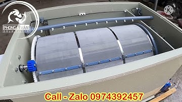 Máy lọc nước hồ cá / máy lọc phân cá / Drum filter / bộ lọc cho hồ cá Koi/ máy lọc phân thô tự động.