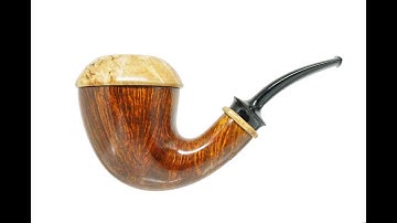 NEW! Sergey Cherepanov Full Calabash Pipe w. Boxwood On PIPEHUB.COM