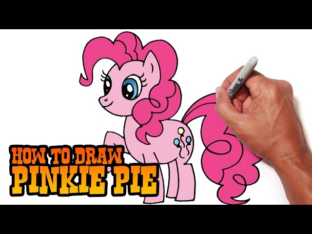 How To Draw Pinkie Pie Step By Step For Kids