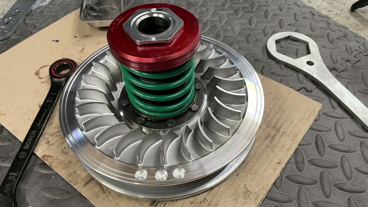 Malossi Over Range Kit im Kymco CV3 (Teil 2) - Umbau des Wandlers und Austausch der Gegendruckfeder