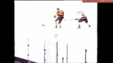 January 9 1996 Hawks at Isles Soderstrom Takes Out Roenick with Save