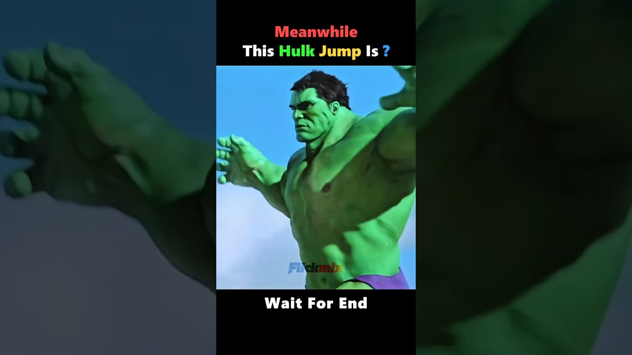 Red Hulk vs Green Hulk 💀 Epic Jump #shorts #hulk #marvel