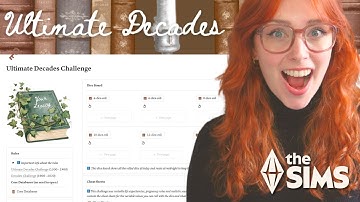 I made a NEW Sims 4 challenge tracker: Ultimate Decades Challenge - Free download!