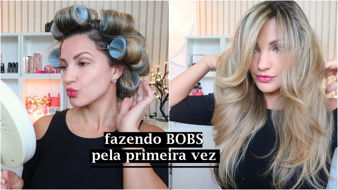 MODELANDO o cabelo com BOBS | passo a passo - Por Bia Munstein
