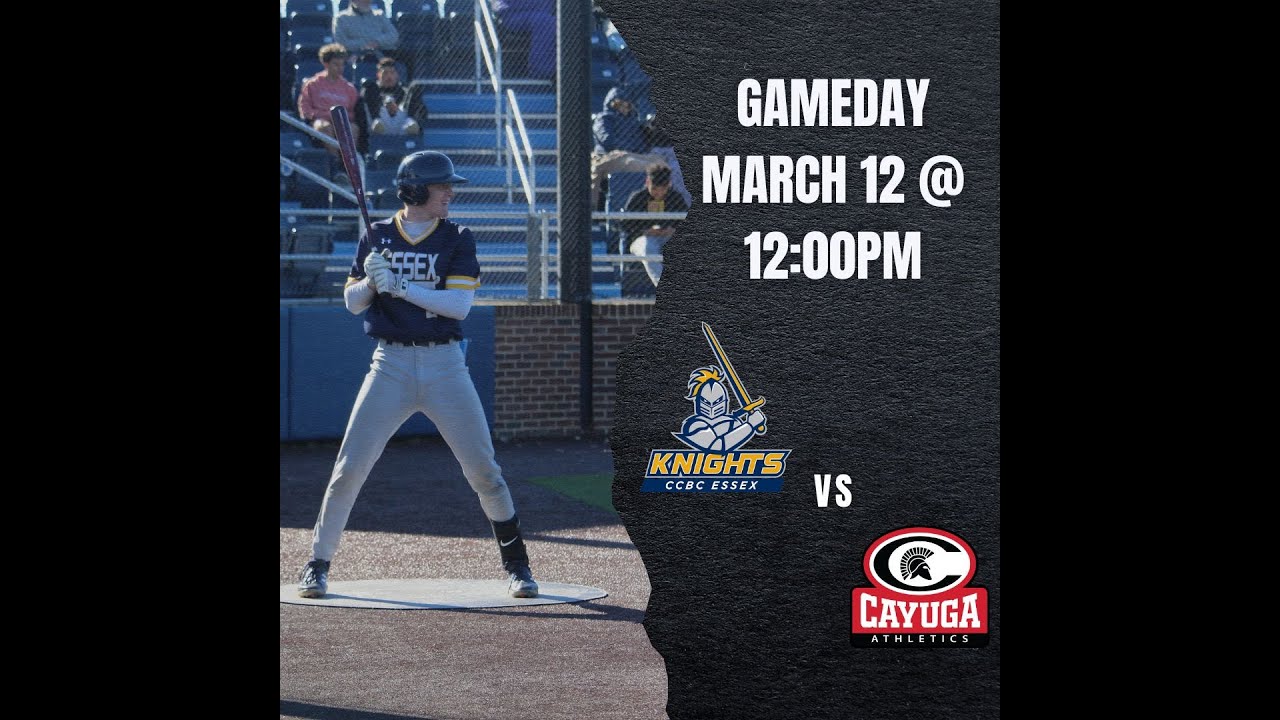 Baseball CCBC Essex vs Cayuga Spartans YouTube