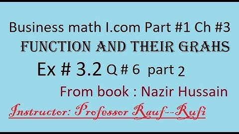 q6 ex 4.2part 2 /business math i.com / function and graphs/Nazir Hussain book/stat-rauf