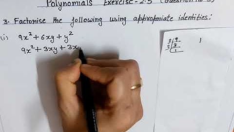 Polynomials exercise 2.5(Q-3)|Chapter 2 Maths Class-9|CBSE 2024-25