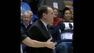 Coach K goes ballistic screaming at Duke's student section during game