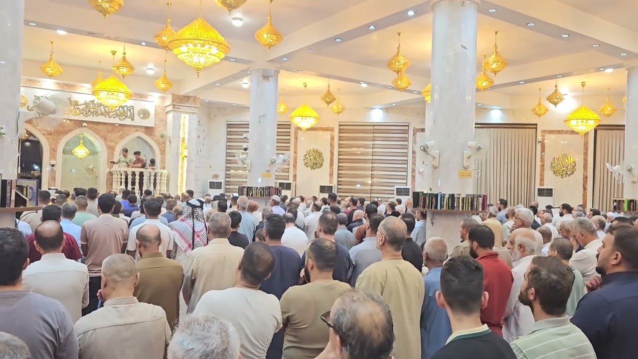 صلاة الجنازة على الشيخ سعيد الجبوري في جامع خالد بن الوليد 2025_10_24