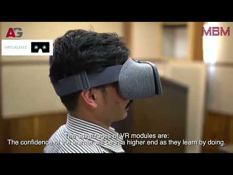 SHAMS Creative Day Virtualeyes Virtual Training using VR Headset Module Dubai
