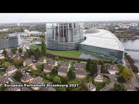 European Parliament Strasbourg 2021 dron