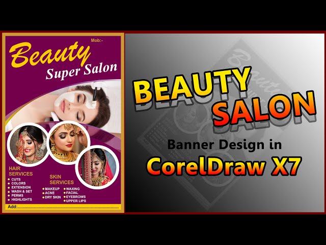 How to make Beauty Salon Banner Design in CorelDraw X7