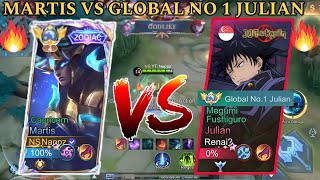 TOP 4 GLOBAL MARTIS VS GLOBAL NO 1 JULIAN -Mobile Legends