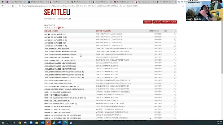 Transfer Equivalency Tool TES Tutorial