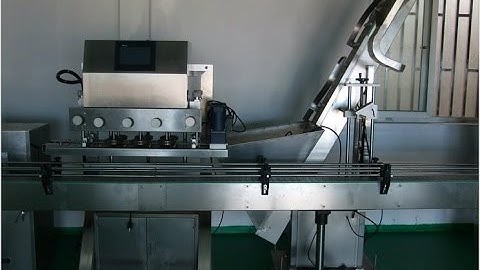 automatic capping machine for jar testing video linear type cap screwing device التلقائي آلة السد