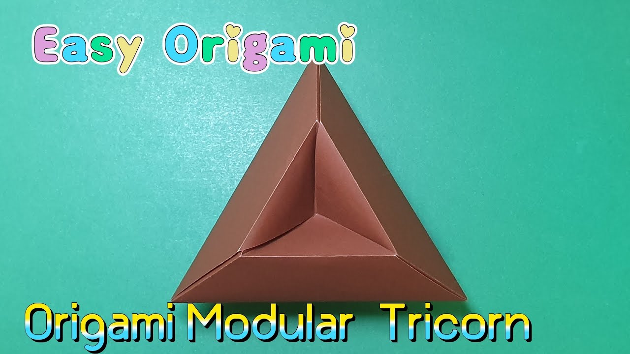 Easy Origami- Modular Tricorn